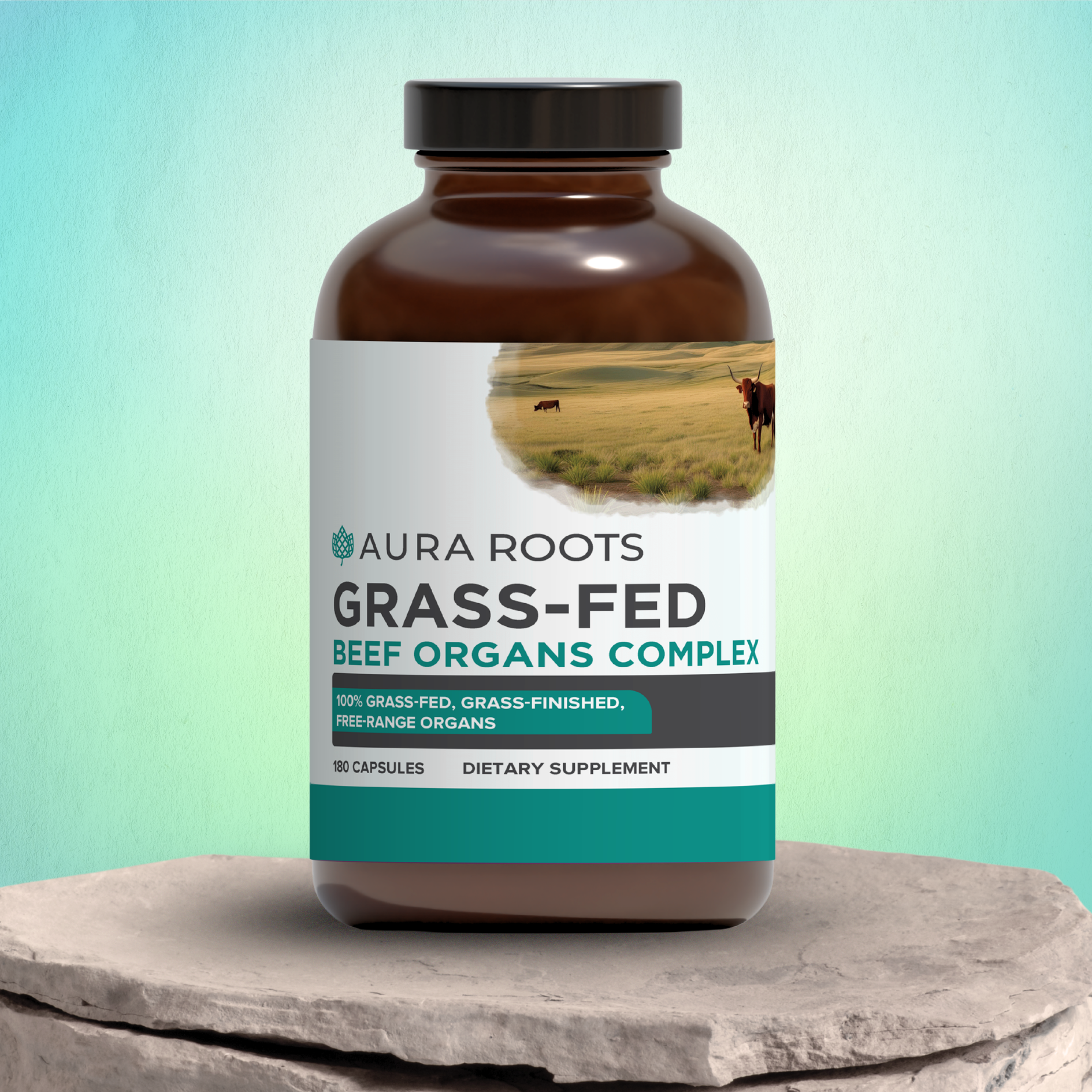 FREZZOR New Zealand Grass-Fed Beef Organs Complex – 3000mg – 180 Capsules
