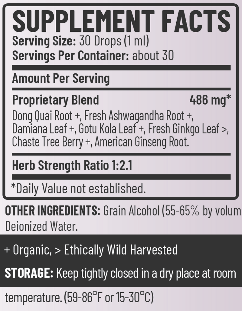 Passion for Her supplement facts